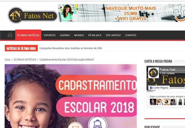 Prefeitura Municipal De São João Nepomuceno Cadastramento Escolar 2018 Educação Infantil 8882